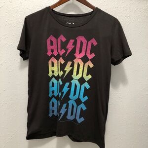 NWT CHASER AC/DC black graphic band Tee T-shirt Size M